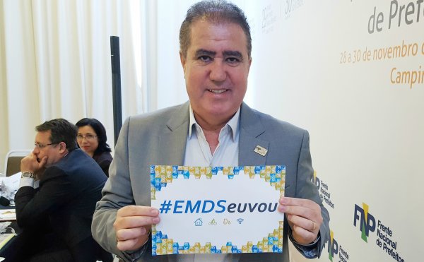 Prefeito de Campinas/SP, Jonas Donizette, no lançamento das inscrições do IV EMDS