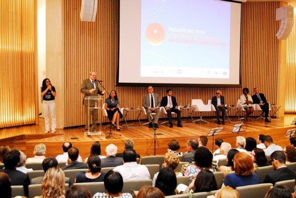 Prefeito Marcio Lacerda participa do lançamento do projeto  Rio 2016: Olimpíadas dos Direitos da Criança e do Adolescente, no auditório do Museu do Amanhã, no Rio de Janeiro/RJ