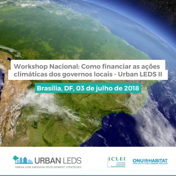 Workshop vai debater financiamento das ações climáticas nas cidades