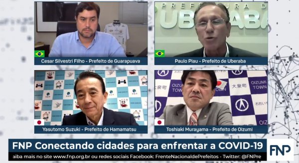 Governantes brasileiros e japoneses compartilham experiências no enfrentamento à pandemia